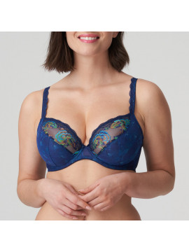 Prima Donna Palace Garden Sapphire Blue Plunge Bra